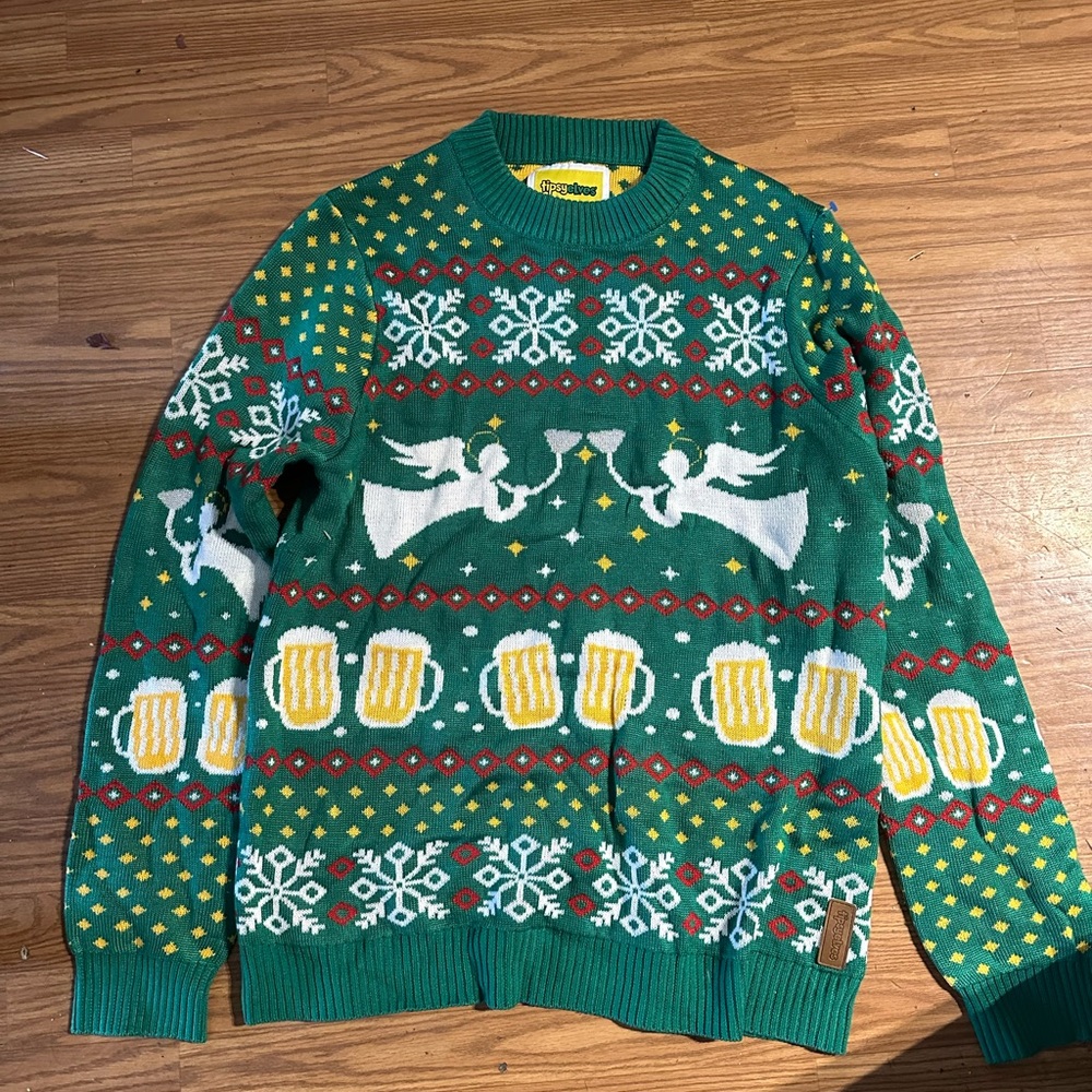 Tipsy elves ugly holiday sweater size large
